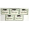 Image 1 : Highland Mining Co. Stocks Signed by Lloyd Tevis (5) [198220]