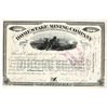 Image 1 : Homestake Mining Company Stock Certificate No. 7, 1878 [198219]