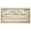 Image 1 : Mineral Point Consolidated Mining & Milling Co. Stock, Utah, 1880 [205376]