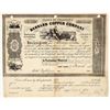 Image 1 : Barnard Copper Company Stock Certificate, Vermont, 1855 [195874]