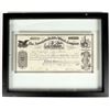 Image 1 : American Paddle Wheel Company Stock Certificate 1873 in Float Frame [200960]
