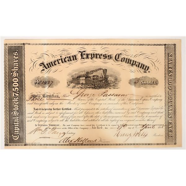 American Express Stock Certificate Signed by Wells, Fargo, Holland [192693]