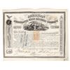 Image 1 : American Merchants Union Express Stock Signed by Fargo, Imprinted Revenue [203613]
