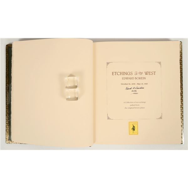 Etchings of the West by Edward Borein Presentation Edition  2002 X-RARE! [203965]