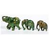 Image 2 : Verdite Elephant Trio, hand-carved Shona Art [204415]