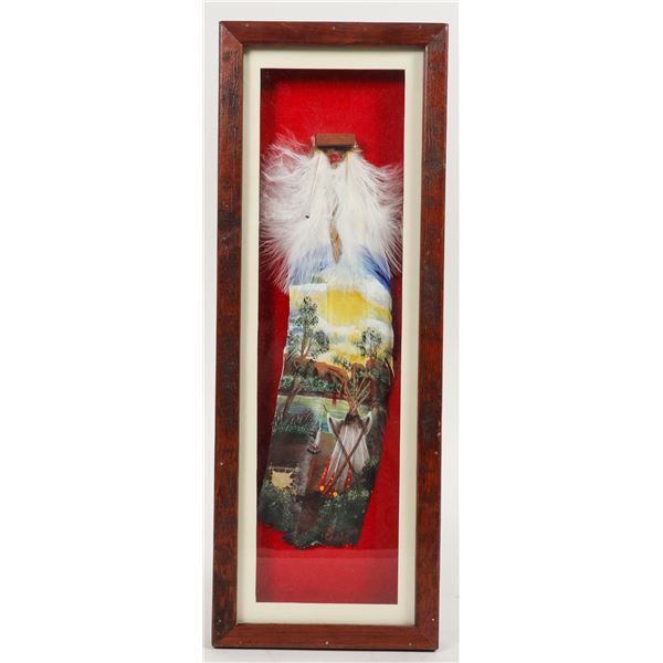 Framed/Mounted Hand Painted Feather [204716]