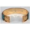 Image 3 : Gold, Turquoise Custom Bracelet, Tom Willeto [196204]