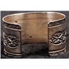 Image 2 : Navajo, Wide Sterling Silver Bracelet [202145]