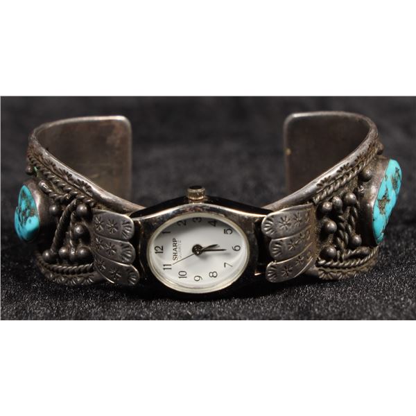 Fannie Platero Vintage Navajo Watch Bracelet   [202794]