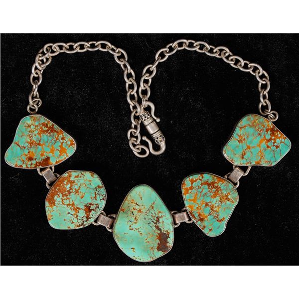 Mike Smith Signed Turquoise Choker [202786]