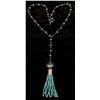 Image 1 : Navajo Made Lariat Style Turquoise Necklace [202780]