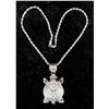 Image 1 : Sterling Silver Turtle Pendant Necklace [202798]