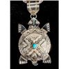 Image 2 : Sterling Silver Turtle Pendant Necklace [202798]