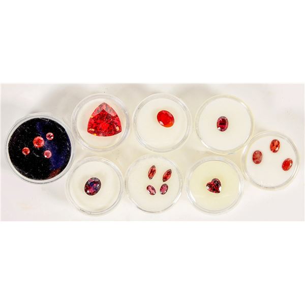 Faceted Red Gemstone Group [203880]
