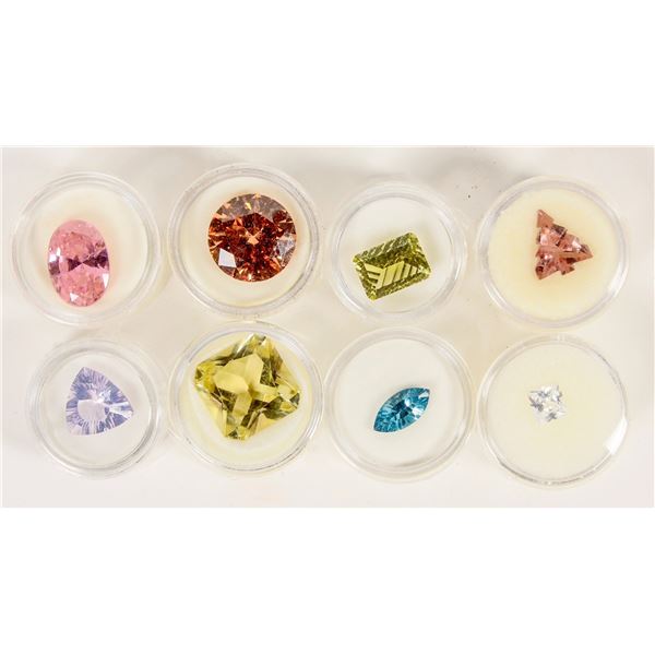 Ten Different Facet Cuts of Gemstones [203878]