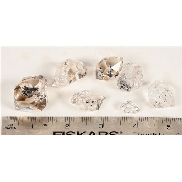 Herkimer Diamonds - 7 Natural diamonds  [204405]