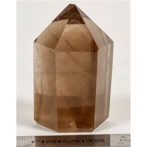 Golden Rutilated Quartz Point - Perfect! [204484]
