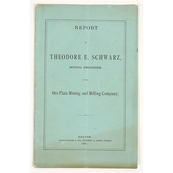 Report of the Oro Plata Mining & Milling Co., Murphys, California, 1881 [205012]