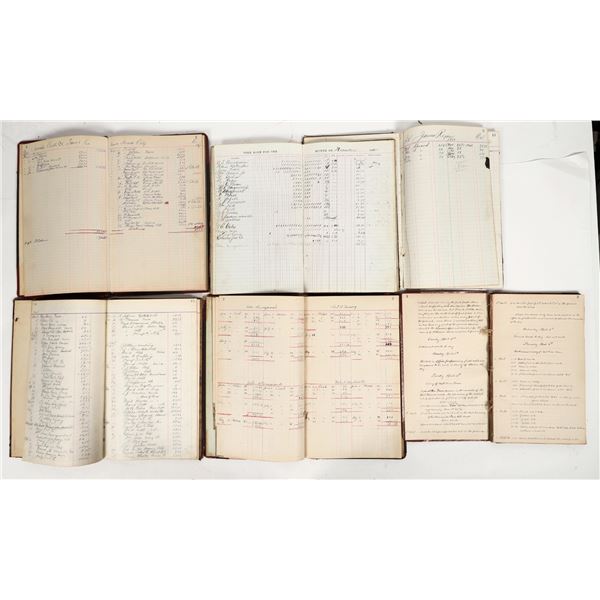 Accounting Ledgers Of William Macquire, California Hydraulic Mine Operator [202972]