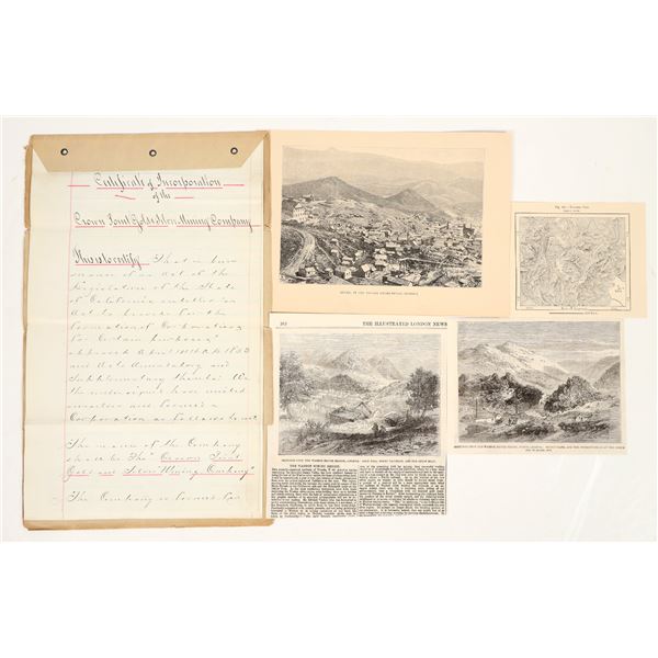Comstock Lode Mining Ephemera  [204993]