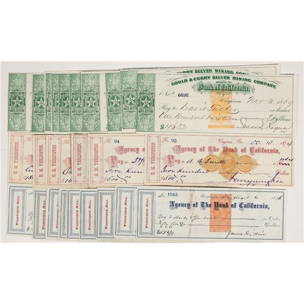 Comstock Imprinted Revenue Check Group (Fair, Yerington, Requa) [203768]