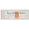 Image 1 : F. Birdsall/Woodworth Mill Combo Virginia City Mining Check Signed by Fair [204277]