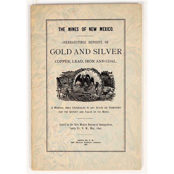 1896 Mining Book by NM Bureau of Immigration [202130]