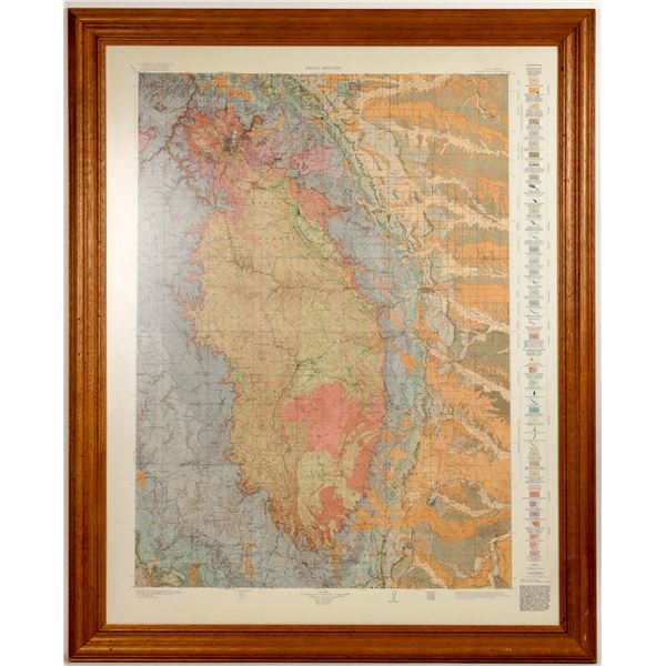Central Black Hills Region Framed Geologic Map [203735]
