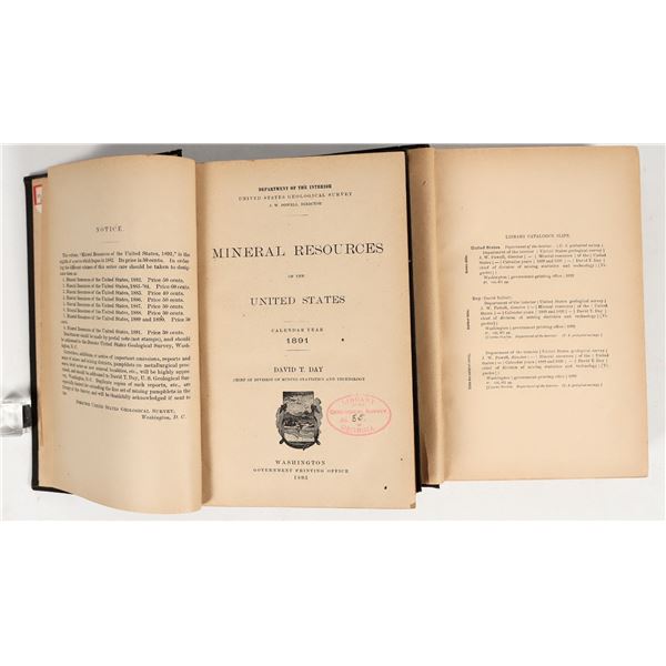 "Mineral Resources of the United States", 1889-1891 (2) [202931]