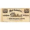 Image 1 : P. Roberts Mail Contractor, Independence, Missouri, 50 Cents Scrip (1850s-1860s) [197921]