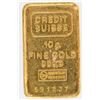 Image 1 : Credit Suisse 10 gram Gold Ingot [202334]