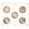 Image 1 : Silver Dollars From 5 U. S. Mints from Harvey's Wagon Wheel [202499]