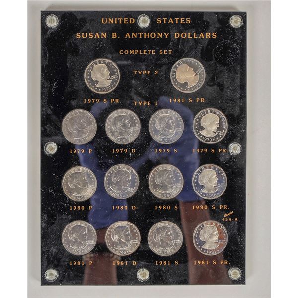 Susan B. Anthony Dollar Complete Set (14 coins) [204435]