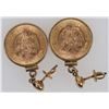 Image 2 : Mexican Five Peso Gold Coin Earrings [205174]