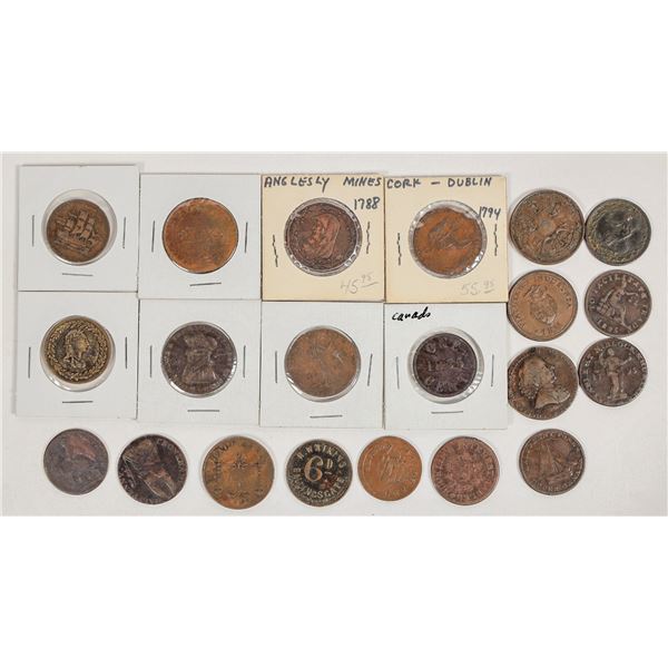 Foreign Half Penny Tokens (23 ) [205184]