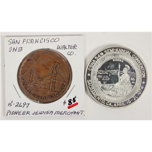 Silver CSNA Medal/ Walter & Co. Token [204731]