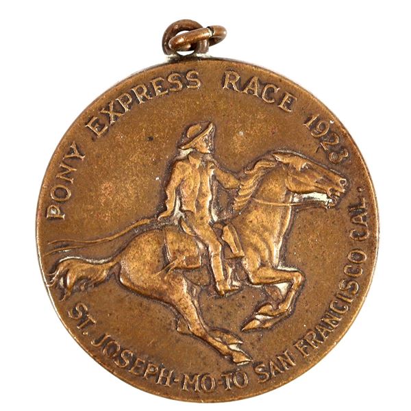 Pony Express Race 1923 Wells Fargo Medal [203813]
