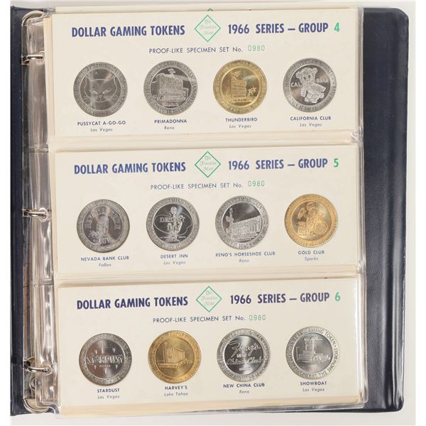 Dollar Gaming Tokens Franklin Mint 1966 Set [202500]
