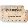 Image 1 : Sing Hi Restaurant Meal Card, Tonopah, Nevada [205033]