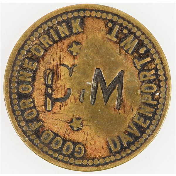 CM, Davenport, Washington Territory Token [205351]