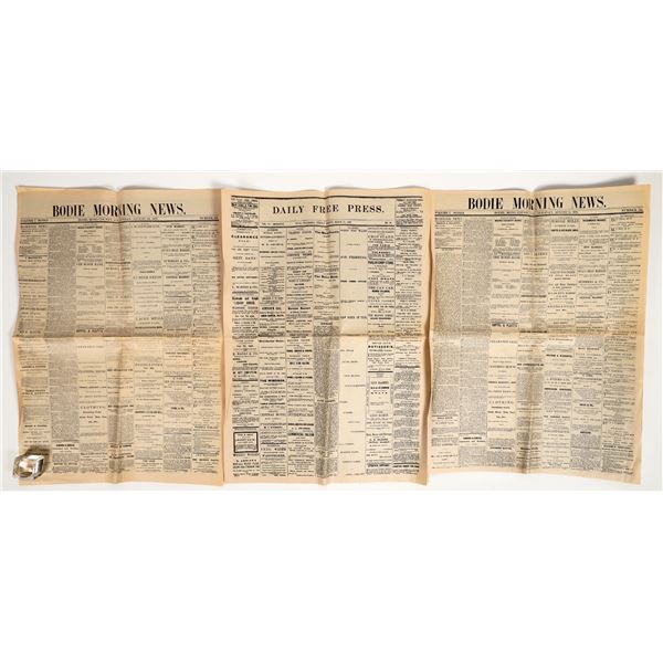 Bodie Morning News and Daily Free Press Reproduction Newspapers [202975]