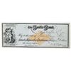 Image 1 : Rare Bodie Bank Blue Revenue Check, RN-G, to Wells Fargo, 1880 [201082]