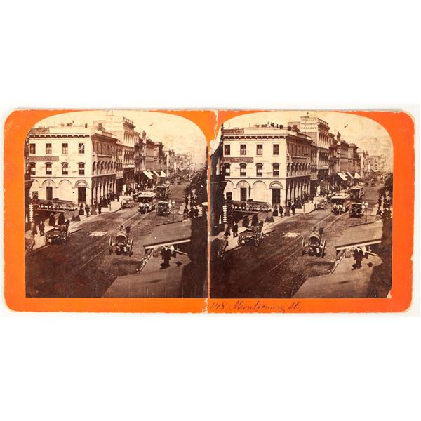Stereoview of Parrot Building, Important San Francisco Banking Site [195481]