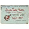 Image 1 : Silver Triennial Conclave Knights Templar Booklet, Denver, 1892 [200920]