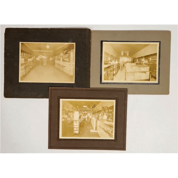 Texas Saloon & Drugstore Interiors Mounted Photographs [200807]