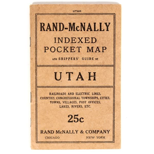 Pocket Map of Utah, 1915 [201318]