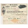 Image 1 : Fort Bridger, Wyoming Post Trader Check Pair incl. Rare RN [195376]
