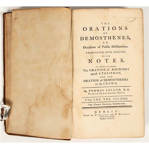 The Orations Of Demonsthenes Vol II [203916]