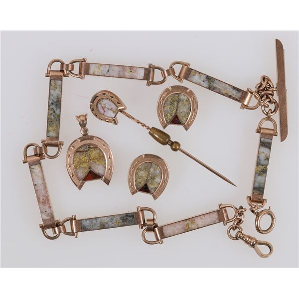 Trophy California Gold in Quartz Gold Jewelry, Comstock Heritage  [204795]