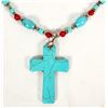 Image 2 : Turquoise Cross Necklace [204711]